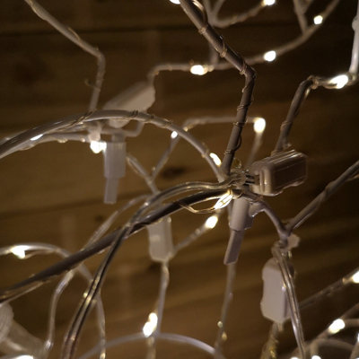 1.14m Outdoor Light Up Reindeer Christmas Decoration with Twinkling Warm White LEDs - 5