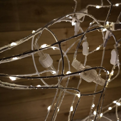 1.14m Outdoor Light Up Reindeer Christmas Decoration with Twinkling Warm White LEDs - 6