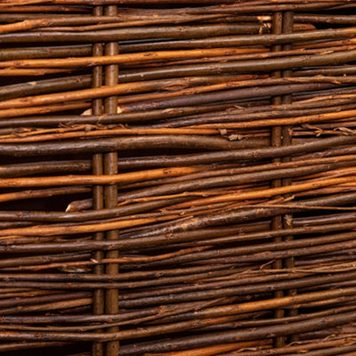 1.16m x 61cm Single Garden Patio Willow Wheelie Bin Screen Hideaway - 6