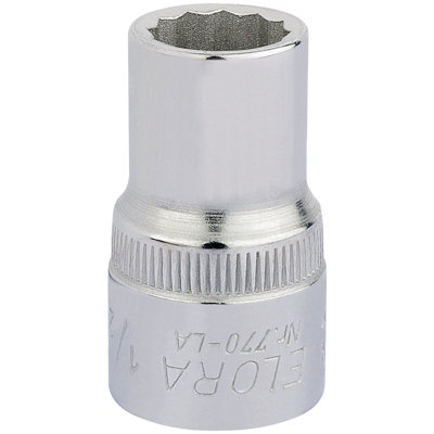 1/2" 1/2" Square Drive Elora Bi-Hexagon Socket 24351