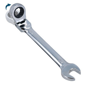 1/2" AF SAE Imperial Flexible Flexi Head Ratchet Spanner Combination Wrench