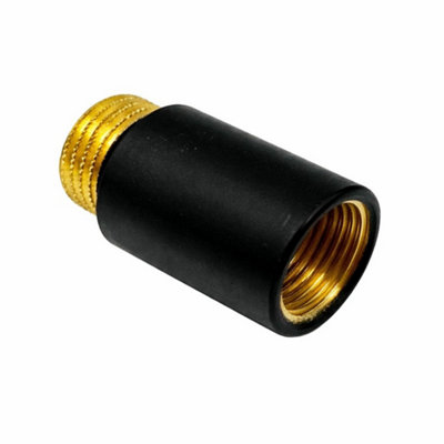 1/2 BLACK PIPE THREAD EXTENSION 30MM LONG FOR TAP OR RADIATOR BRASS