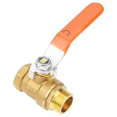 1/2 BSP DN15 Brass Pipe Ball Valve with Male and Female Threads