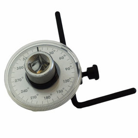 1/2" Dr Torque Angle Gauge For Torque Wrench 0-360 Degrees