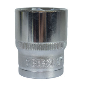 1/2" Drive 24mm Metric Super Lock Shallow 6-Sided Single Hex Socket Bergen