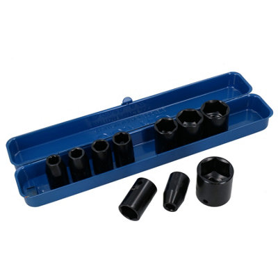 10-Piece 1/2" Drive Impact Socket Set - Metric 10-24mm, 6 Point Chrome Molybdenum Steel - View #2
