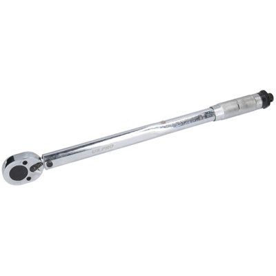 1/2" Drive Torque Wrench 28 - 210Nm with 3 Alloy Wheel Nut Sockets 17 19 21mm - 3