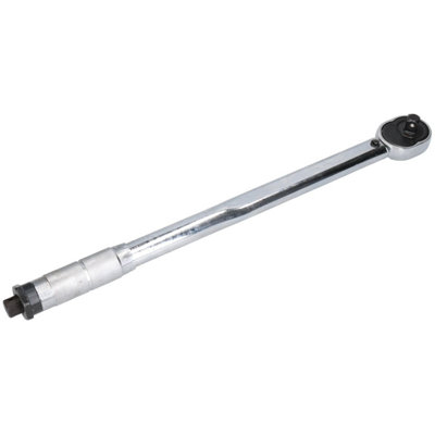 1/2" Drive Torque Wrench 28 - 210Nm with 3 Alloy Wheel Nut Sockets 17 19 21mm - 4