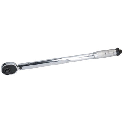1/2" Drive Torque Wrench 28 - 210Nm with 3 Alloy Wheel Nut Sockets 17 19 21mm - 6