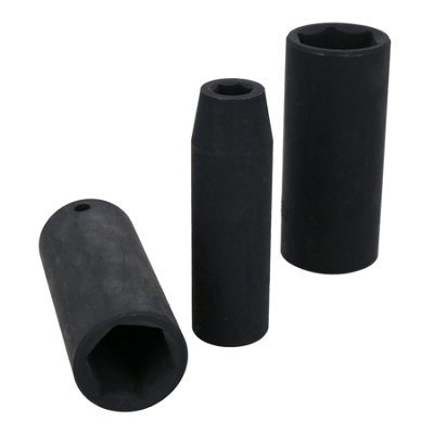1/2 in Drive Deep Metric Impact Sockets Single Hex 6 Sided 10pc