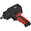 1/2 Inch Sq Drive Air Impact Wrench - Twin Hammer Design - 3-Speed Selector