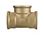1/2 inch Thread Pipe Tee Connection Fittings Female Cast Iron Brass