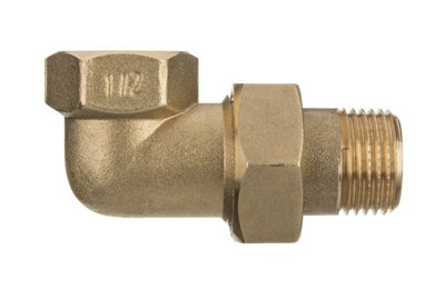 1/2 inch Threaded Pipe Joint Union Elbow Fittings Female x Male Brass