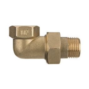 1/2 inch Threaded Pipe Joint Union Elbow Fittings Female x Male Brass