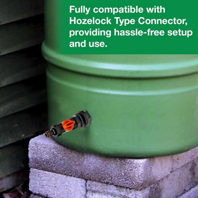 1/2 inch Water Butt Connector Ultimate Set - Control Water Flow with Built-in Valve and Secure Thread Connection with Washer