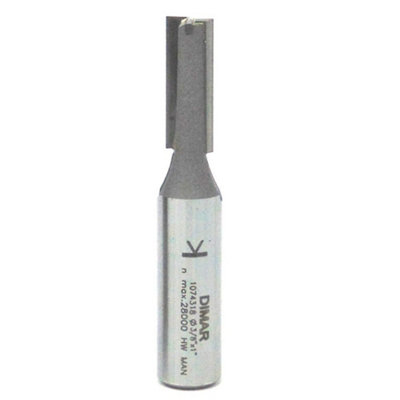 1/2" Shank 9.5mm Straight Two Flute Cutter Dimar 1074318