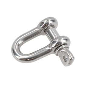 1/2" Stainless Steel Dee Shackle Load Rated SWL 2 Ton Marine Grade 316 DK39