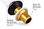 1/2" Toilet Fill Valve WRAS Approved Cistern Fill Valve Adjustable Toilet Inlet Valve Bottom Entry Brass Thread 5 Year Guarantee
