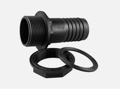 32mm Water Butt Connector Pipe Fittings Kit - White Plastic Hose Link For Rainwater Collection Systems, Garden Irrigation