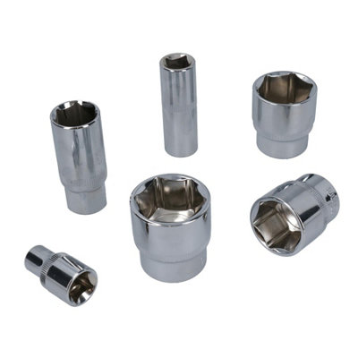 1/2in. Drive 25pc Metric Shallow Socket and Accessory Set 10mm - 32mm