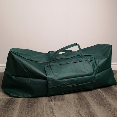 1.2m Green Christmas Tree Storage Bag with Zip and Carry Handle - 4