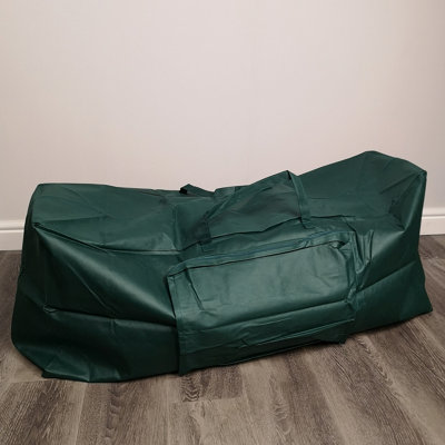 1.2m Green Christmas Tree Storage Bag with Zip and Carry Handle - 8