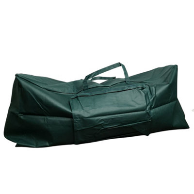 1.2m Green Christmas Tree Storage Bag with Zip and Carry Handle - 9