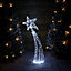 1.2m Light up Soft Acrylic 2D Shooting Christmas Star with 200 LEDs in White & Warm White