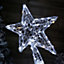 1.2m Light up Soft Acrylic 2D Shooting Christmas Star with 200 LEDs in White & Warm White