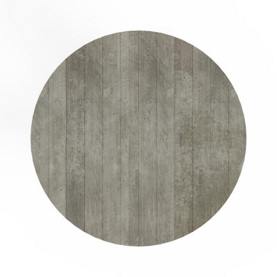 1.2M Round Dining Table Solid Reclaimed Pine Limewashed Finish