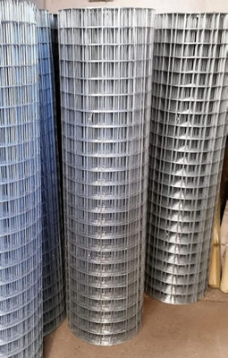 1.2m tall Weld Mesh Galvanised Wire Dog Fencing 2 Inch Square - 30m Roll