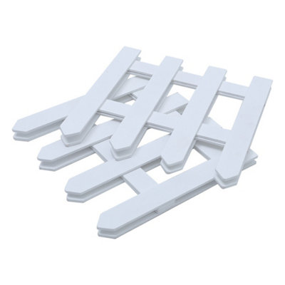 1.2M White Mini Wooden Picket Fence Border Christmas Xmas Tree Decoration - 5