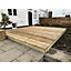 1.2m x 1.2m (4ft x 4ft) Deluxe Wooden Decking Timber Kit - 6x2 Joists - 32mm Thick Timber Decking Boards (Stronger and Tougher)