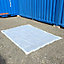 1.2m x 1.8m Yuzet Clear Tarpaulin Heavy Duty Ribbed Sheet Market Stall Cover