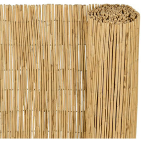 1.2m x 3m Bamboo Screening Roll Natural Fence Extra Thick Peeled Reed Fencing Outdoor Garden
