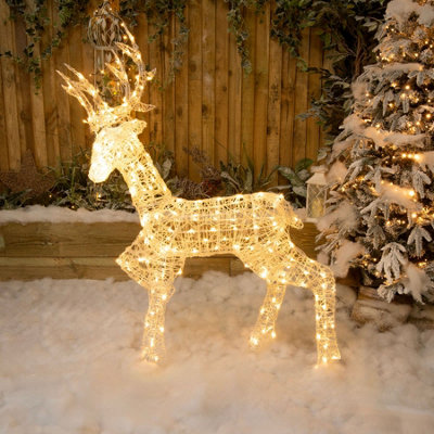 Warm white sale decking lights b&q