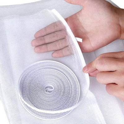 1.3m x 1.5m Mosquito Net for Windows - Window Insect Mosquito Screen Mesh Netting with 1 Roll Self-Adhesive Tape - 4