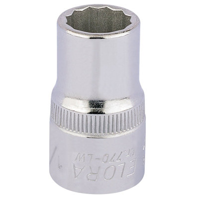 1/4" 1/2" Square Drive Elora Whitworth Bi-Hexagon Socket 24814