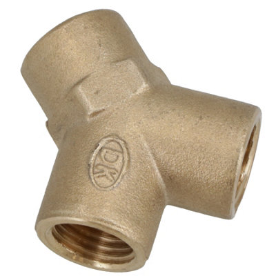 Myaddiction 1/2 // 3 Way Brass Male Male Female Tee Fitting Pipe - View #3