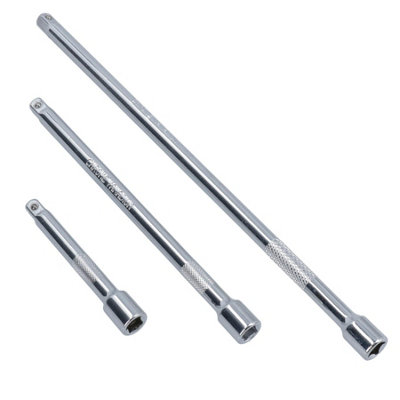 1/4" Drive Extension Bar Set 3" (75mm), 6" (150mm) & 9" (225mm) 3pc