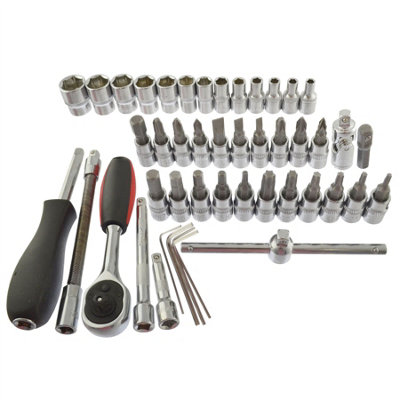 1/4" Drive Metric MM Socket And Accessory Set 46pc 4mm to 14mm
