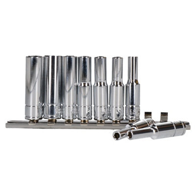 1/4" Drive Shallow and Deep BA Socket Set Sockets 0BA - 10BA 20pc On Rails