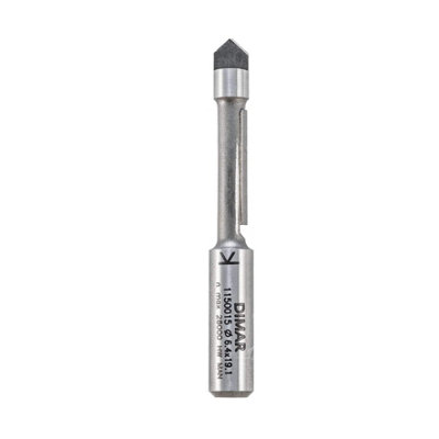 1/4" Shank 6.3mm Bearing guided pierce & trim cutter for laminate Dimar 1150014