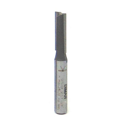1/4" Shank 6.3mm Straight Two Flute Cutter Dimar 1075104
