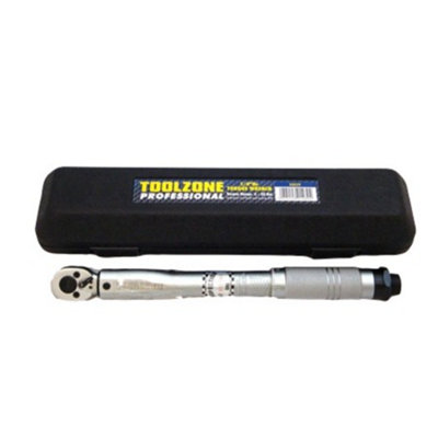 1/4" TORQUE WRENCH SS029 LOW RANGE 5-25NM CV STEEL RATCHET GARAGE TOOL