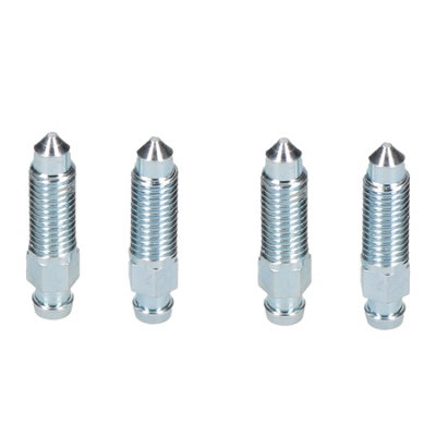 1/4" x 28 UNF Steel Brake Caliper Bleeding Bleed Nipple Screw Bleedscrew 4pc