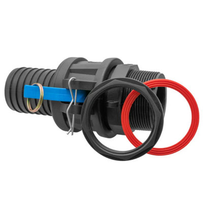 1.5 Camlock Male Water Butt Connector with Hose Tail IBC Tank Adapter ...