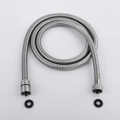 1.5 M Long Shower Bathroom Plumbing Shower Hose Flexible Stainless Steel Chrome Standard Pipe Flexi