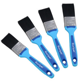 1.5" Synthetic Paint Brush Painting + Decorating Brushes Soft Grip Handle 4 Pack