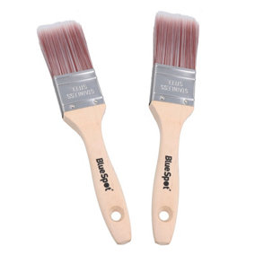 1.5" Synthetic Paint Brush Painting + Decorating Brushes With Wooden Handle 2pk